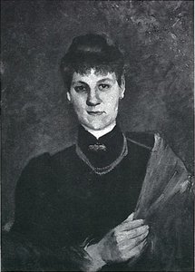 Ritratto di una donna con collana di corallo da Lovis Corinth